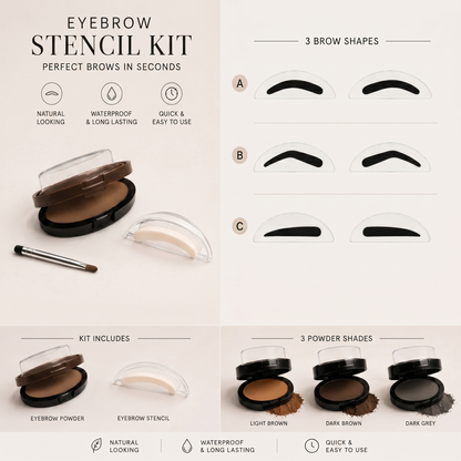 BROVA Stamp Kit | Fuller Natural Brows In Seconds
